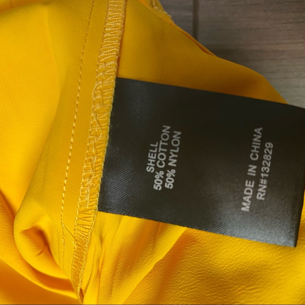 NBD X NAVEN | Macie Lace Dress Bright Mustard NEW - Picture 7 of 10